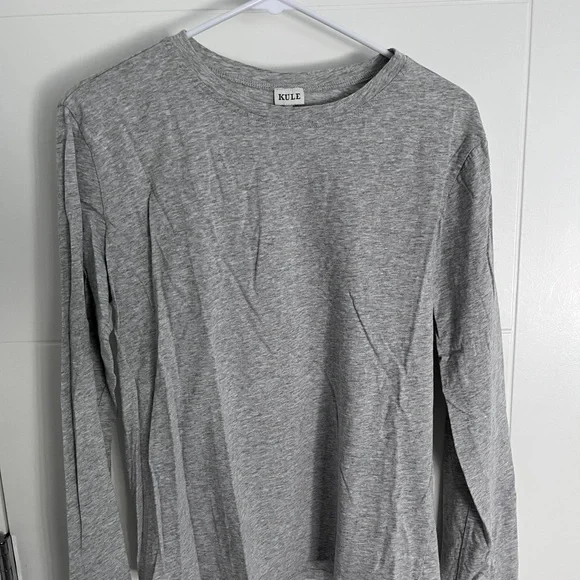 Kule Modern Long Sleeve Gray Women's Top - Picture 5 of 7